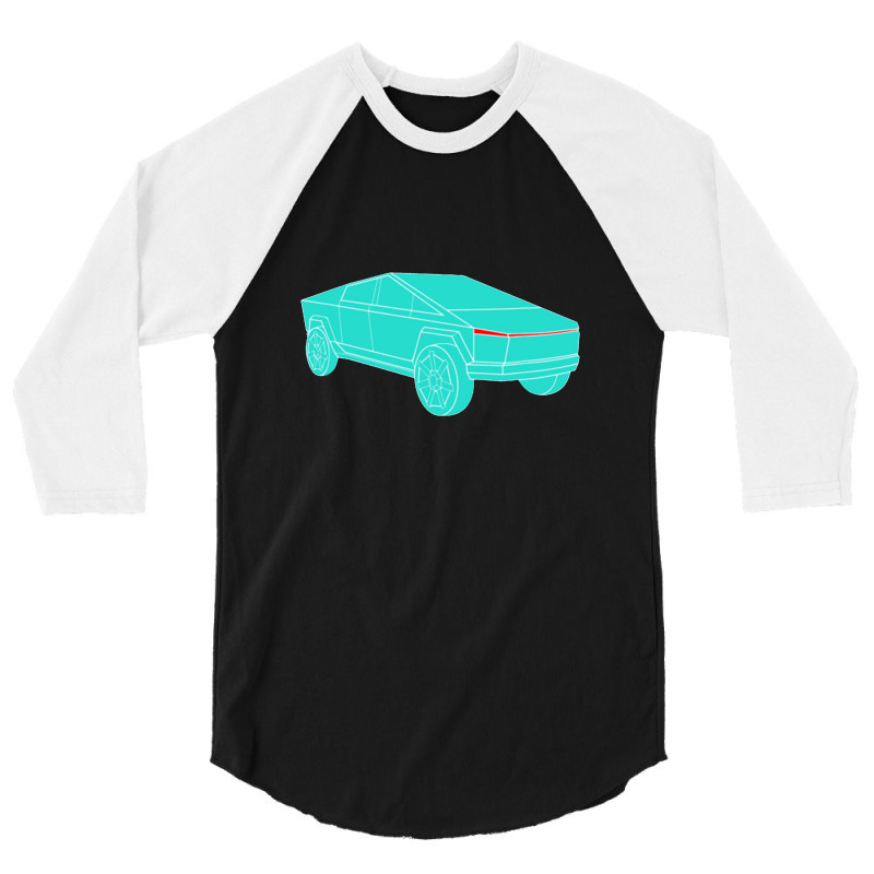 Cybertrucks Cyber Tech Futuristic Bulletproof Truck Auto Car 3/4 Sleeve Shirt by cm-arts | Artistshot