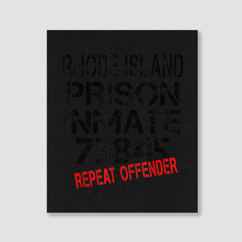 Halloween Rhode Island Prisoner Party Costume Tshirt Portrait Canvas Print | Artistshot