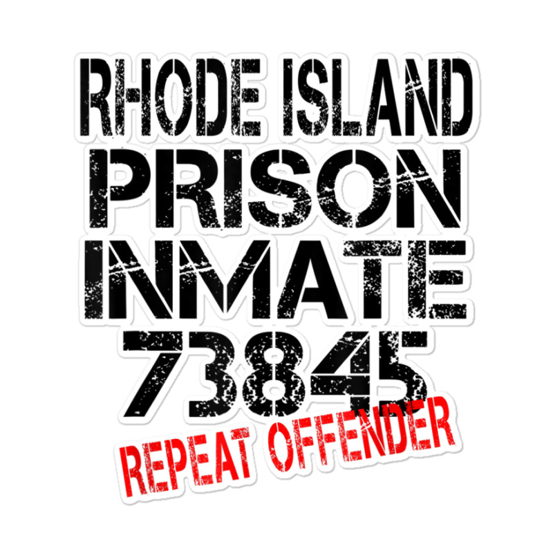 Halloween Rhode Island Prisoner Party Costume Tshirt Sticker | Artistshot