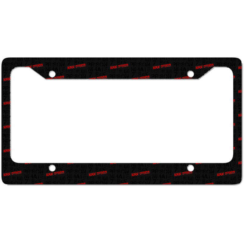 Halloween Rhode Island Prisoner Party Costume Tshirt License Plate Frame | Artistshot