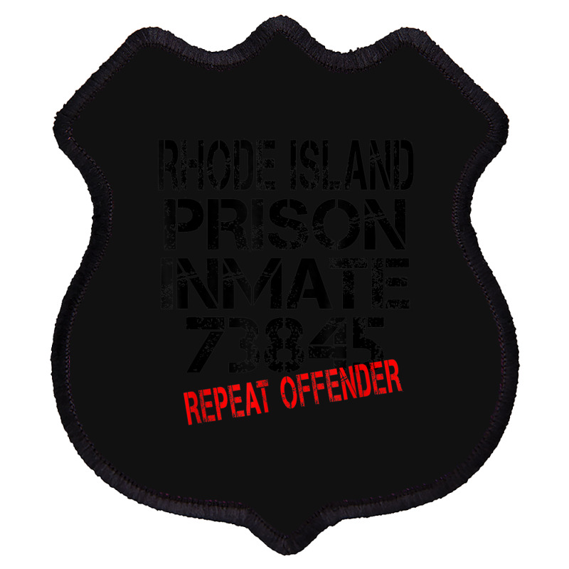 Halloween Rhode Island Prisoner Party Costume Tshirt Shield Patch | Artistshot