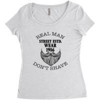 Real Man Don't Shave Women's Triblend Scoop T-shirt | Artistshot