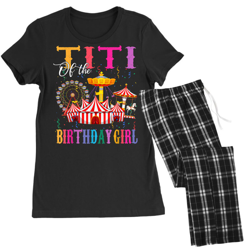 Titi Of The Birthday Girl Ringmaster Circus Birthday Party Women's Pajamas Set by Queens | Artistshot