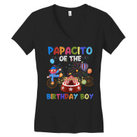 Papacito Of The Birthday Boy Ringmaster Circus Birthday Women's V-neck T-shirt | Artistshot