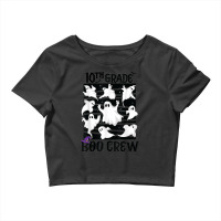 10th Grade Boo Crew Teacher Student Team Spooky Babe Ghost Crop Top | Artistshot