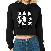 10th Grade Boo Crew Teacher Student Team Spooky Babe Ghost Cropped Hoodie | Artistshot