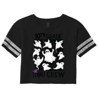 10th Grade Boo Crew Teacher Student Team Spooky Babe Ghost Scorecard Crop Tee | Artistshot