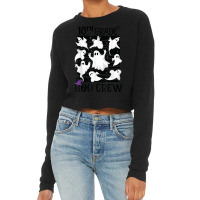 10th Grade Boo Crew Teacher Student Team Spooky Babe Ghost Cropped Sweater | Artistshot