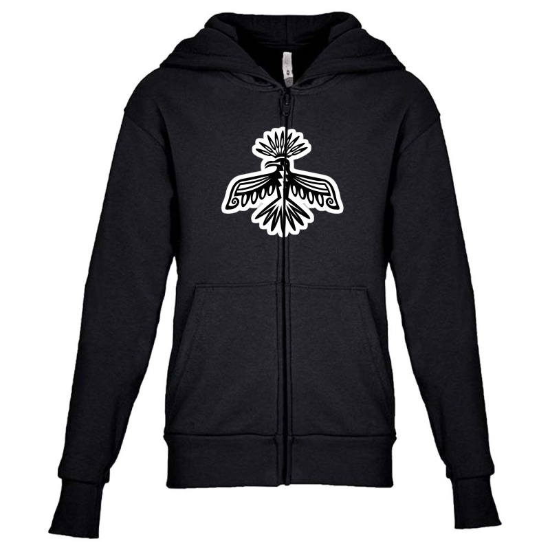 Thunderbird Mythology Native American North America Totem Spirit Anima Youth Zipper Hoodie | Artistshot