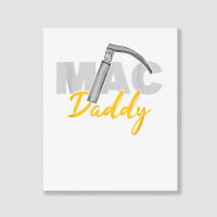 Mac Daddy Funny Anesthetist Fathers Day Gift Laryngoscope T Shirt Portrait Canvas Print | Artistshot