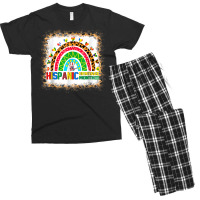 Countries Flags Latinx Boho Rainbow Hispanic Heritage Month Men's T-shirt Pajama Set | Artistshot