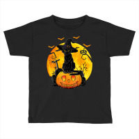 Halloween Costume Black Cat Pumpkin Spooky Season Toddler T-shirt | Artistshot