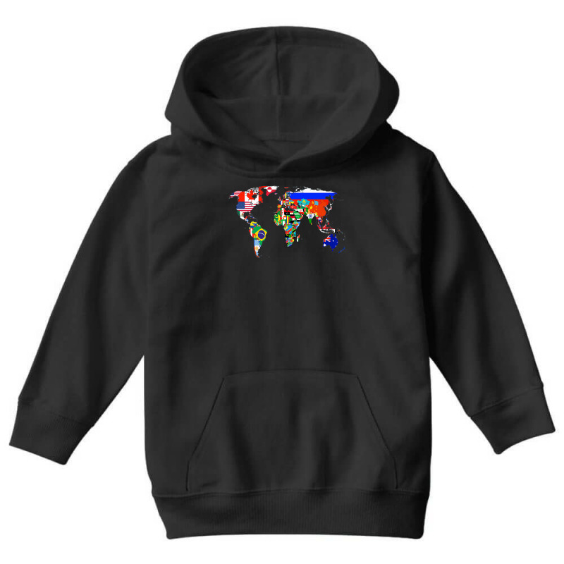 World Map Country Flag Atlas Premium T Shirt Youth Hoodie | Artistshot