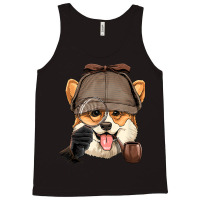 Detective Pembroke Welsh Corgi Spy Investigator Dog Lover Tank Top | Artistshot