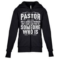 Funny Pastor Gift For Men Cool Christian Church Appreciation T Shirt Youth Zipper Hoodie | Artistshot