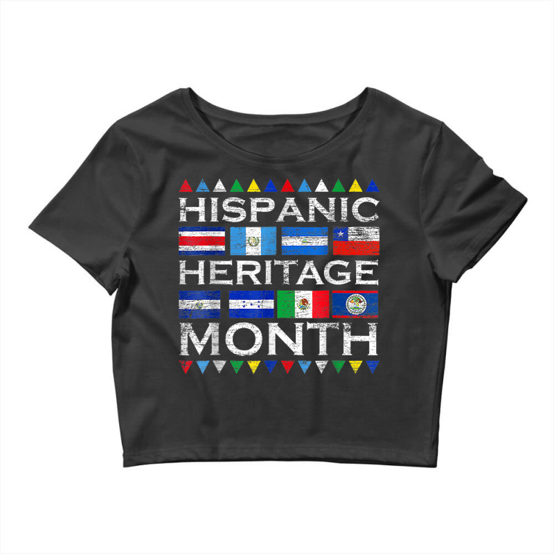 Latin Countries Flag Latino National Hispanic Heritage Month Crop Top by Lambent | Artistshot