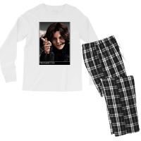 Music Vintage Retro Club Railing Gifts Men Men's Long Sleeve Pajama Set | Artistshot