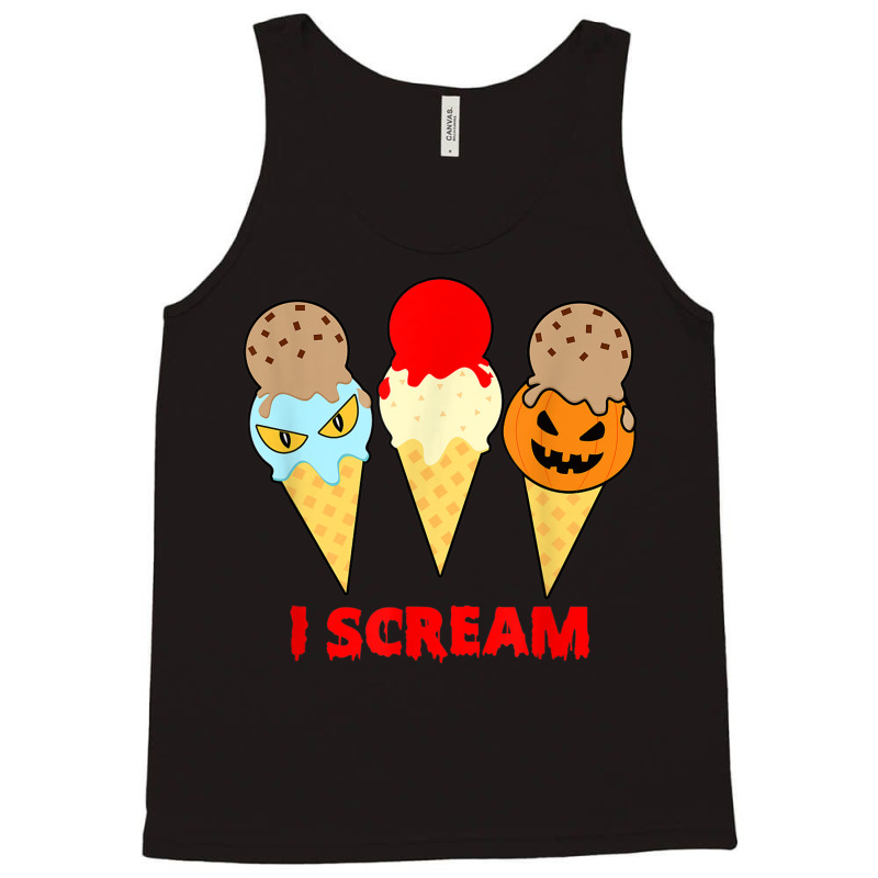 Womens Scary Spooky Halloween Scream Design Tank Top by Renew | Artistshot