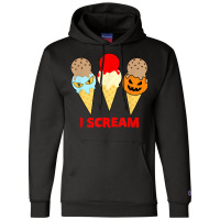 Womens Scary Spooky Halloween Scream Design Champion Hoodie | Artistshot