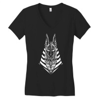 Vintage Anubis Egypt Deities Egyptian Pyramids Fans Lovers T Shirt Women's V-neck T-shirt | Artistshot