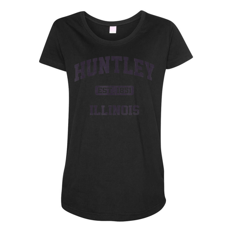 Huntley Illinois Il Vintage State Athletic Style Maternity Scoop Neck T-shirt by Fashaza | Artistshot