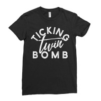 Ticking Twin Bomb Pregnancy Announcement New Mom Gift T Shirt Ladies Fitted T-shirt | Artistshot