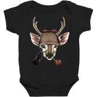 Detective Deer Spy Inspector Private Investigator Deer Lover Baby Bodysuit | Artistshot