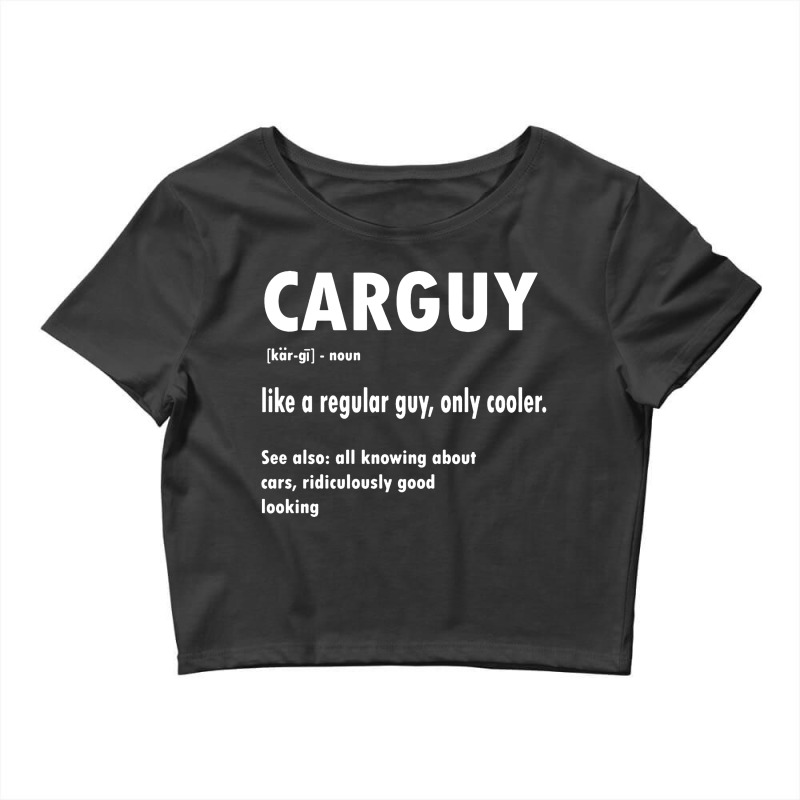 Car Guy Crop Top by Melia art | Artistshot