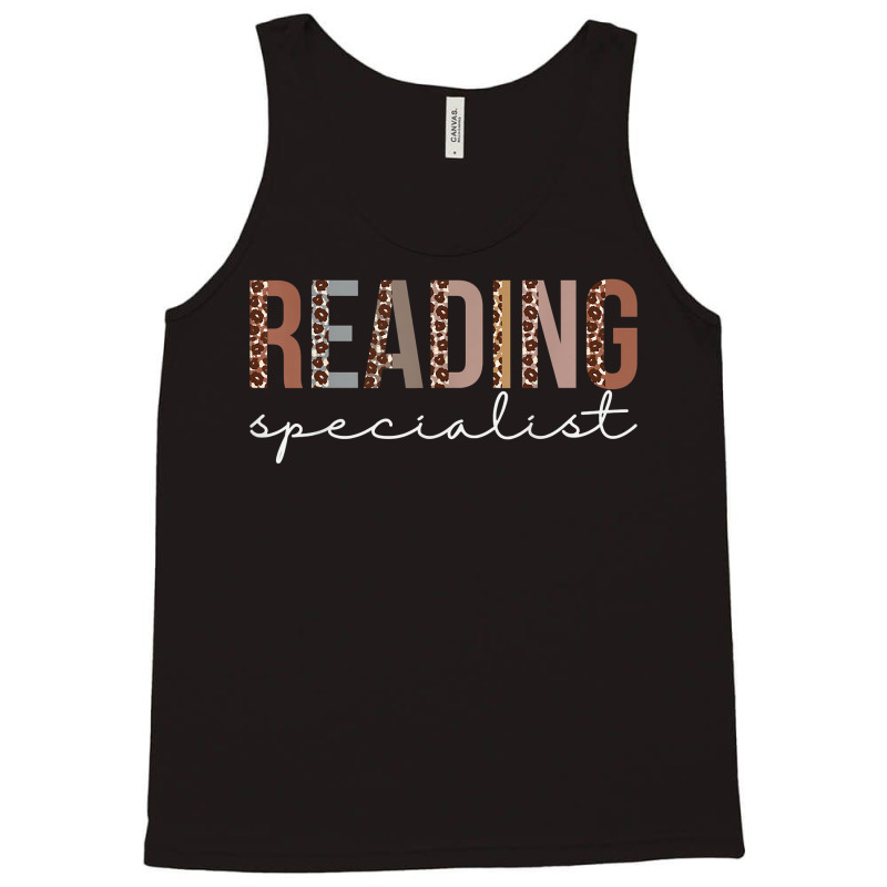 Reading Specialist Leopard Appreciation For Women For Work Tank Top | Artistshot