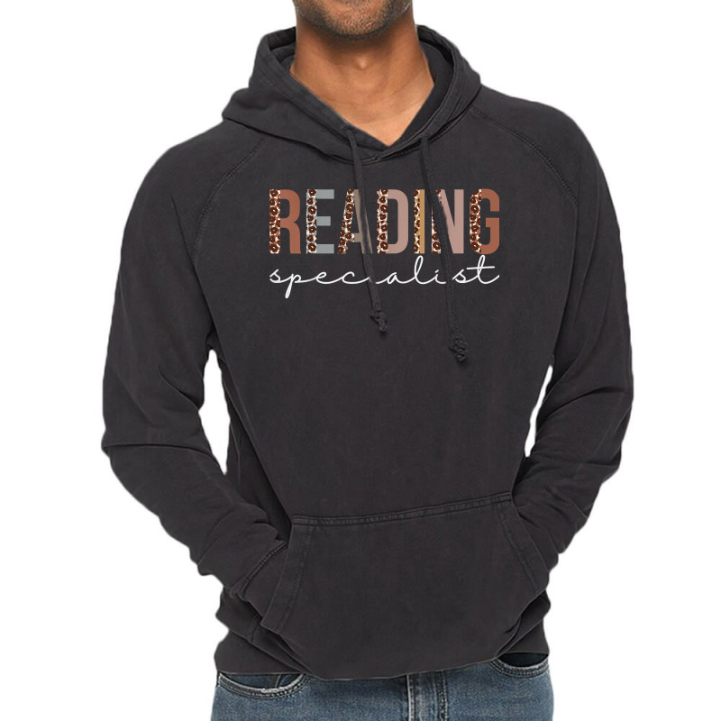 Reading Specialist Leopard Appreciation For Women For Work Vintage Hoodie | Artistshot