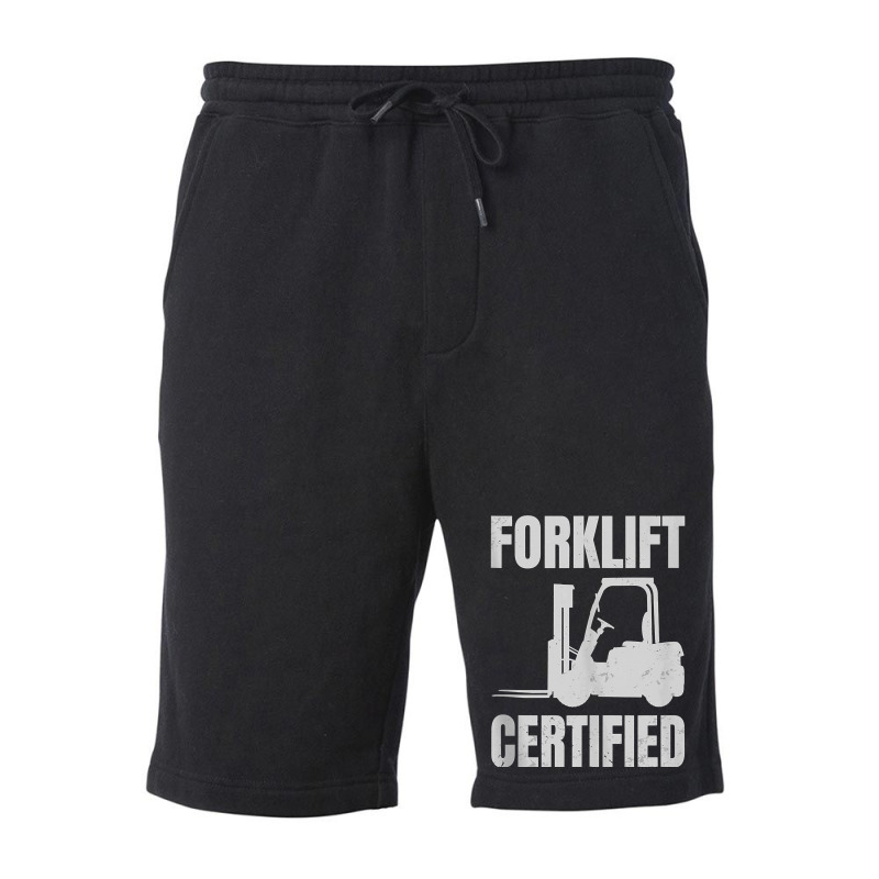 Forklift Certified Certified Forklift Driver Lift Truck Tank Top Fleece Short | Artistshot