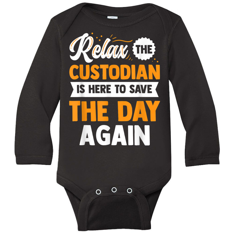 Custodian Custodial Technician Facility Service Long Sleeve Baby Bodysuit by Deluxe | Artistshot