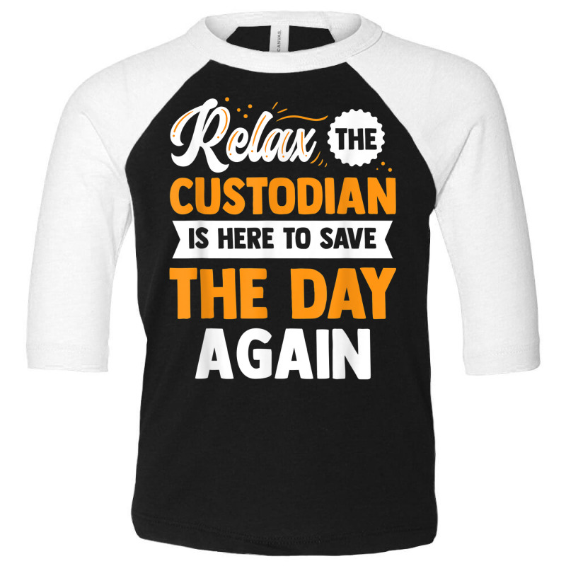 Custodian Custodial Technician Facility Service Toddler 3/4 Sleeve Tee by Deluxe | Artistshot