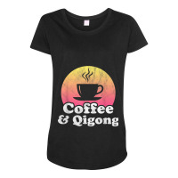 Coffee And Qigong Maternity Scoop Neck T-shirt | Artistshot