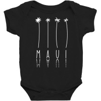 Palm Tree Vacation   Island Usa Maui Sweatshirt Baby Bodysuit | Artistshot