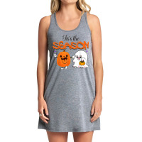 Tis's The Season Retro Halloween Ghost Pumpkin Spooky Season Tank Dress | Artistshot