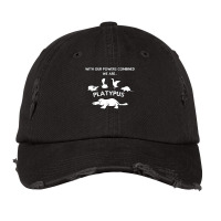 Our Power Combined We Are Platypus - Zoology Funny Platypus Vintage Cap | Artistshot