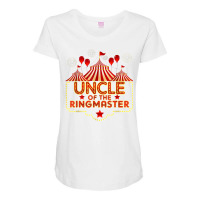 Uncle Of The Birthday Birthday Ringmaster Circus Party B Day T Shirt Maternity Scoop Neck T-shirt | Artistshot