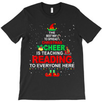 Reading Teacher Christmas - Elf Christmas Cheer T-shirt | Artistshot