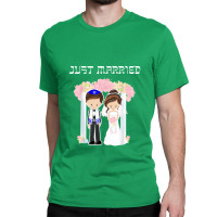 Jewish Wedding Just Married Chuppah Bride Groom Classic T-shirt | Artistshot