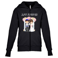 Jewish Wedding Just Married Chuppah Bride Groom Youth Zipper Hoodie | Artistshot