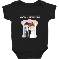 Jewish Wedding Just Married Chuppah Bride Groom Baby Bodysuit | Artistshot