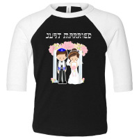 Jewish Wedding Just Married Chuppah Bride Groom Toddler 3/4 Sleeve Tee | Artistshot