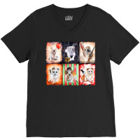 Ads English Bulldog Halloween V-neck Tee | Artistshot