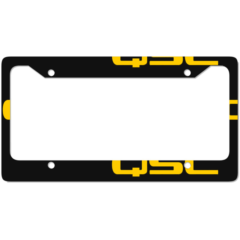 Qsc Orange Subwoofer License Plate Frame | Artistshot