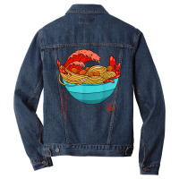 Spaghetti Bolognese   Italian Noodles   Japanese Ramen Style Men Denim Jacket | Artistshot