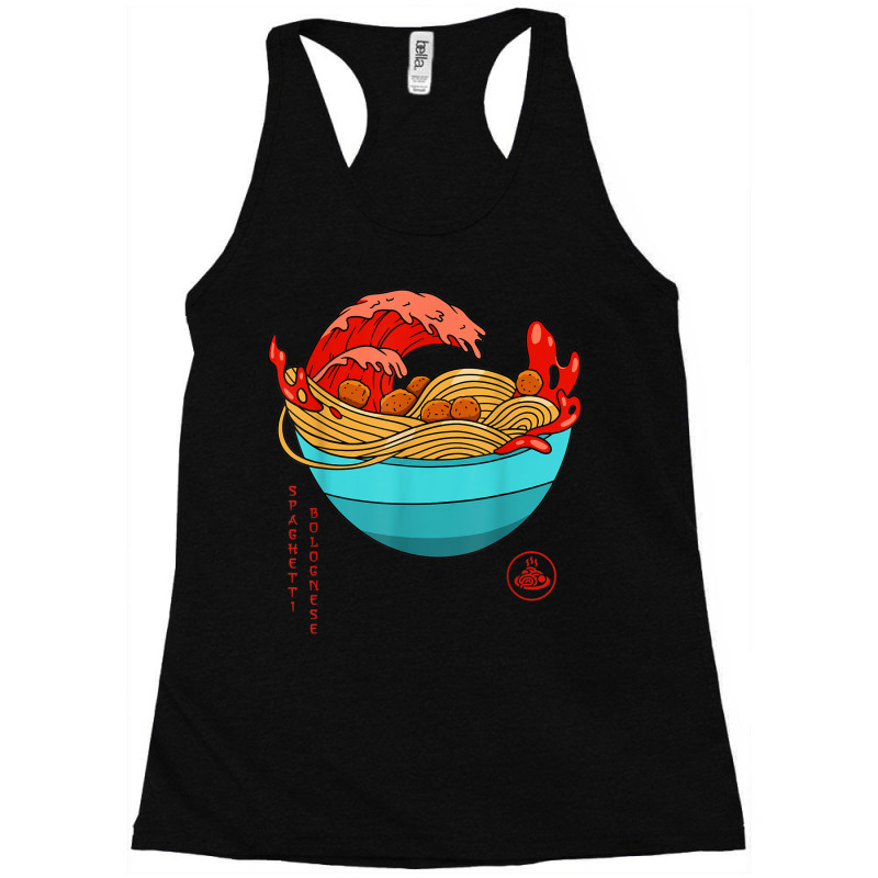 Spaghetti Bolognese   Italian Noodles   Japanese Ramen Style Racerback Tank by Clinical | Artistshot