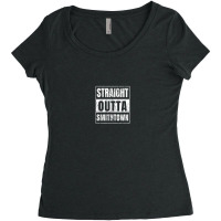 Straight Outta Smithtown New York State Women's Triblend Scoop T-shirt | Artistshot