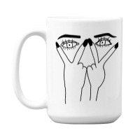 Eye Print Ripped 15 Oz Coffee Mug | Artistshot