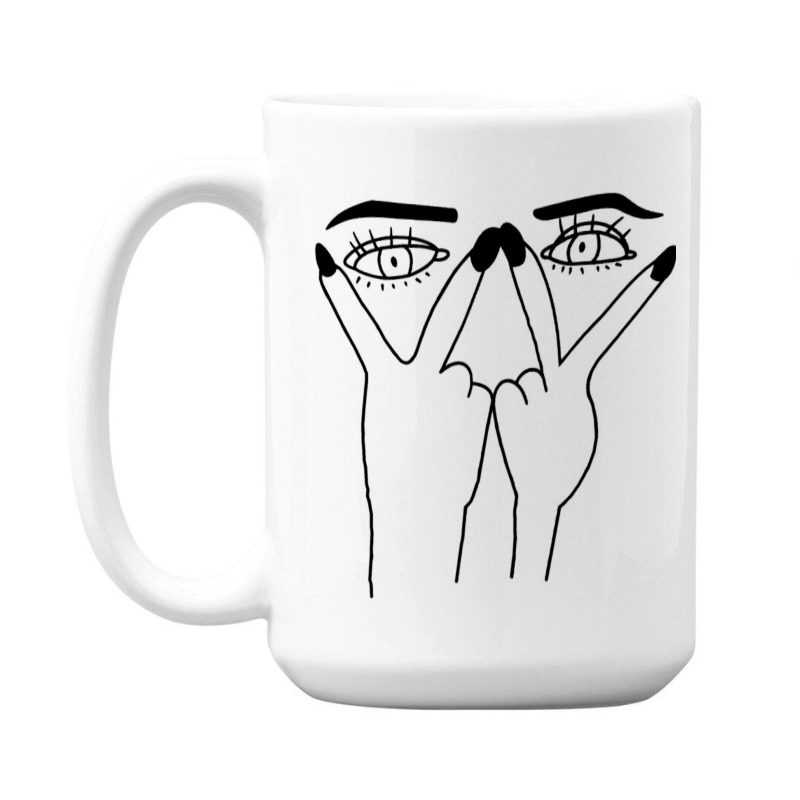 Eye Print Ripped 15 Oz Coffee Mug | Artistshot